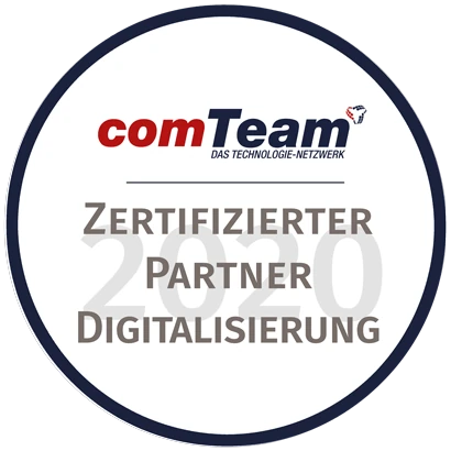 comTeam zertifizierter Digitalisierungspartner